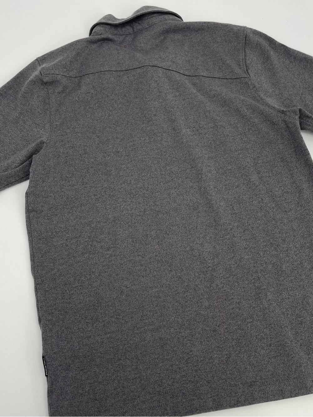 Volcom Gray Polo Shirt School Uniform Active Athleisure Minimalist Skate Classic